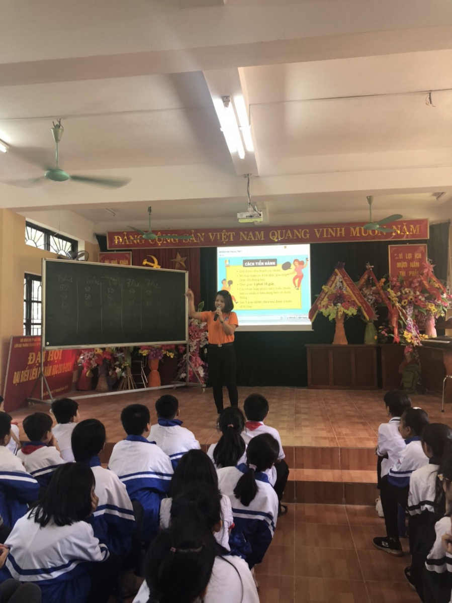 Giảng dạy demo phần mềm kỹ năng sống tại trường TH&THCS Võ Thị Sáu