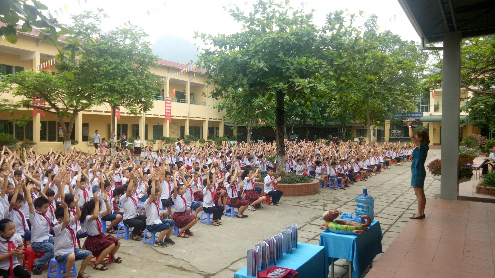 Hoạt động ngoại khóa Phòng chống tai nạn thương tích ở trẻ em -Trường Tiểu học Hữu Nghị ngày 26.4.2019