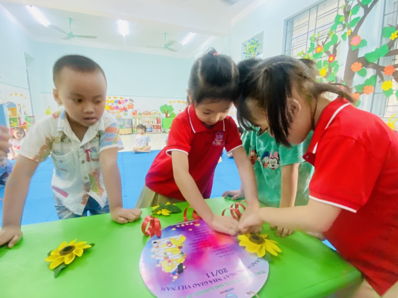 Trường mầm non Tân Thịnh B hoạt động nhân ngày 20/11