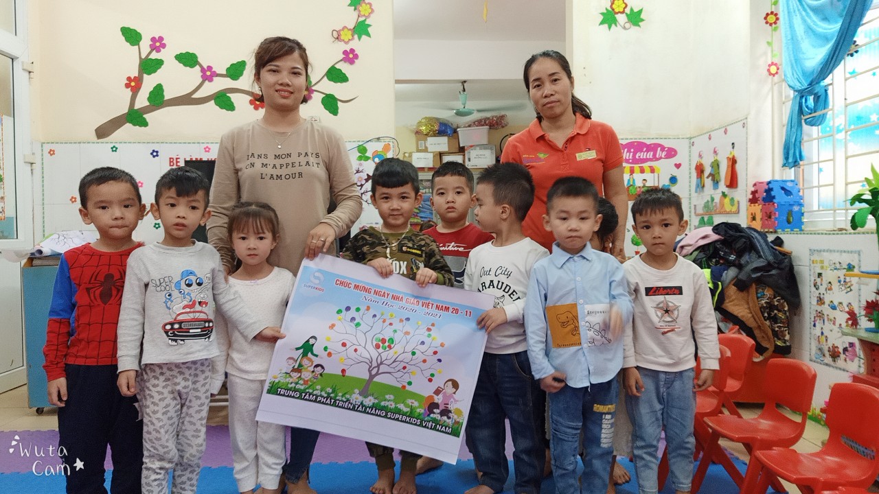 Tranh cây yêu thương của các bé trường mầm non Sơn Ca