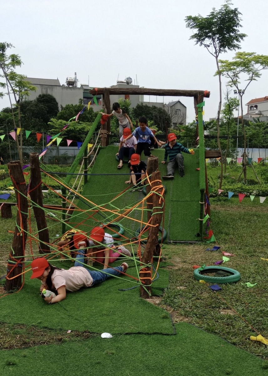 trải nghiệm nhiều trò chơi, mô hình bổ ích và mới lạ tại Phù Đổng Green Park:
