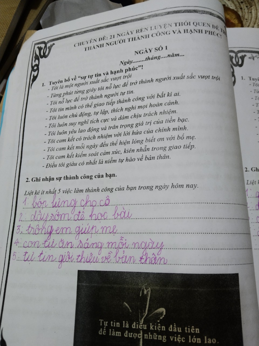 Qua khóa học này giúp các em biết làm những công việc tốt giúp ích cho cho gia đình và và xã hội.