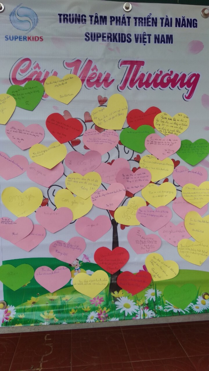 Tâm tư tình cảm của các em sẽ được thể hiện "Cây yêu thương" Đây chắc chắn là món quà vô cùng ý nghĩa đối với các thầy cô. Qua chuyên đề thêm gắn kết tình thầy trò lạo thêm khăng khít hơn.