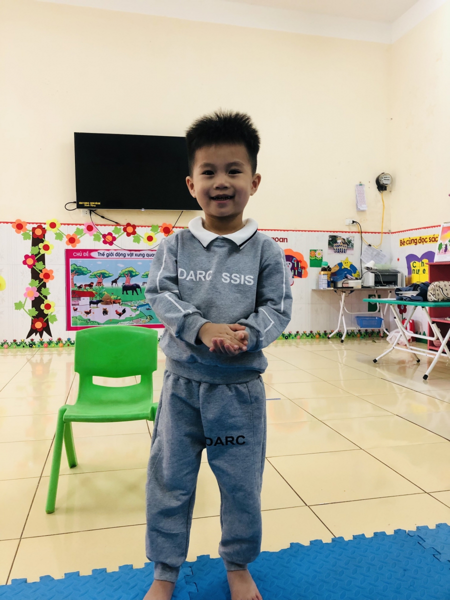 Hình ảnh bé Hà Đức Minh lớp 3 tuổi_ Trường mầm non Quỳnh Lâm_Tp. Hòa Bình.