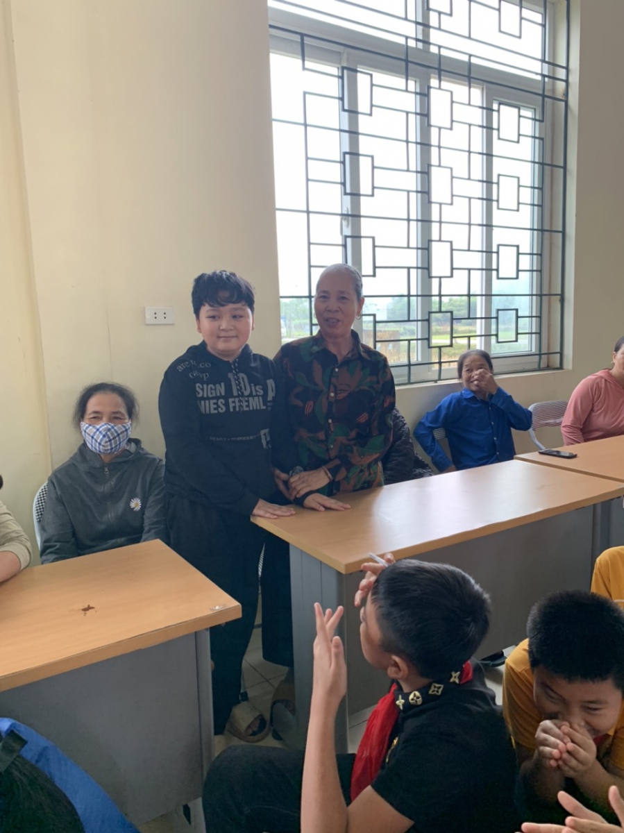 Những lời cảm ơn chân thành nhất của học sinh dành cho bà của mình.