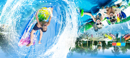 Thỏa mình tắm mát với công viên nước hấp dẫn phù hợp với mọi lứa tuổi.